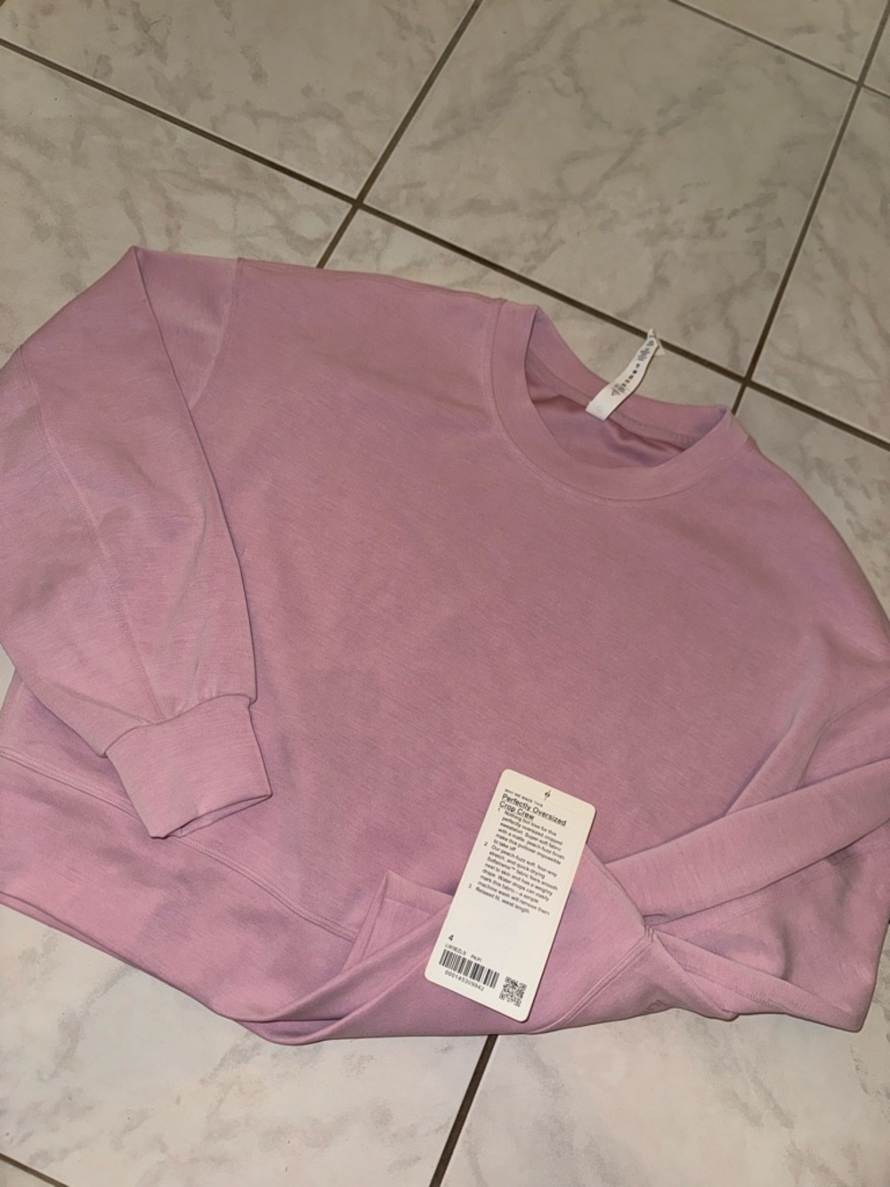 lululemon athletica Pastel Pink Crewneck Sweatshirt